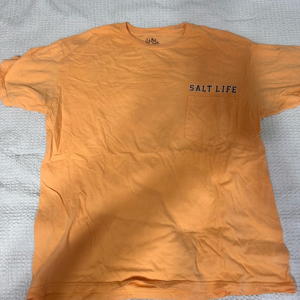Salt Life Men's Short Sleeve Tee in Orange
